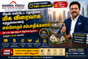 ரியல் எஸ்டேட்டில் வெற்றி பெற ஆசையா? இந்த Practical Training உங்கள் வாழ்க்கையை மாற்றும்! 1 ரியல் எஸ்டேட்டில் வெற்றி